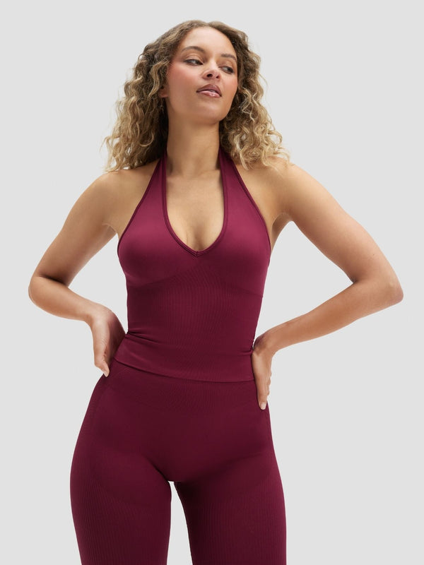 Elevate™ Top Halter Seamless Moldeador